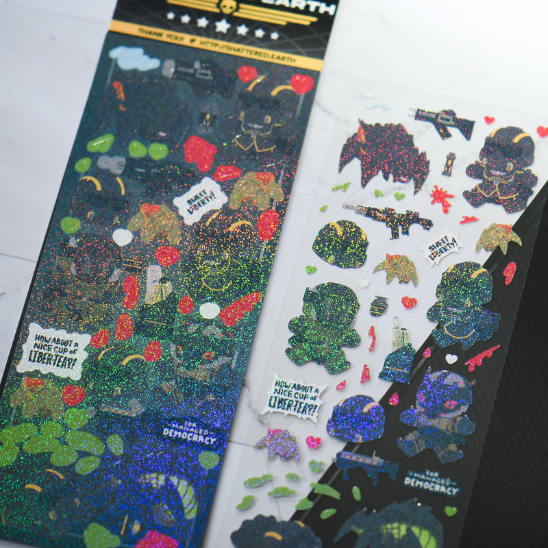 Spreading Democracy Helldivers 2 Deco Sticker Sheets
