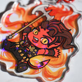 Karlach and Clive Keychain