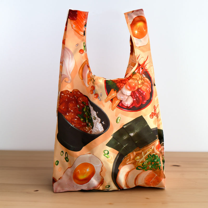 Time to Nom Delicious Reusable Shopping Bag