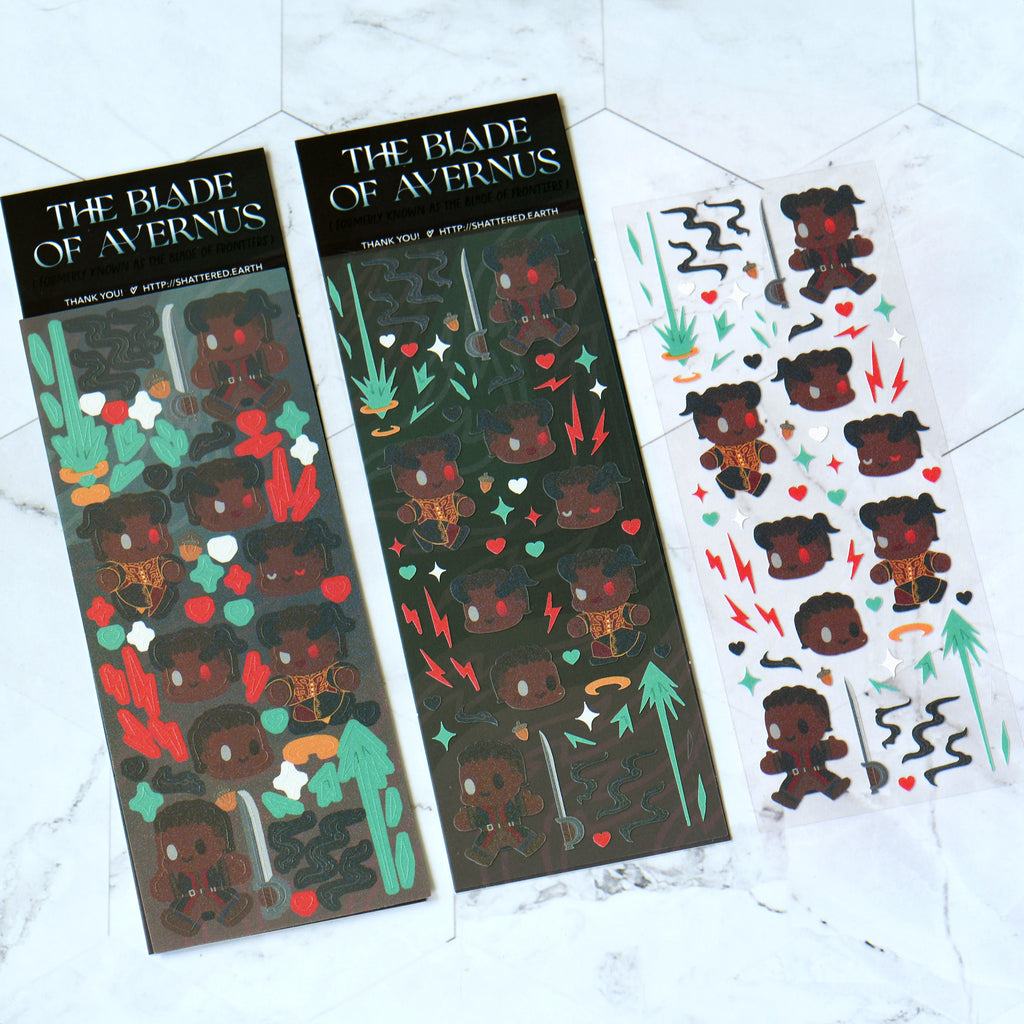 Baldur's Gate 3 Chibi Deco Sticker Sheets