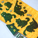 Black Cat Nagi Deco Sticker Sheets