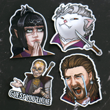 Baldur's Gate 3 Vinyl Meme Stickers