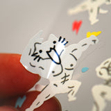 Squiggle Cat Deco Sticker Sheets
