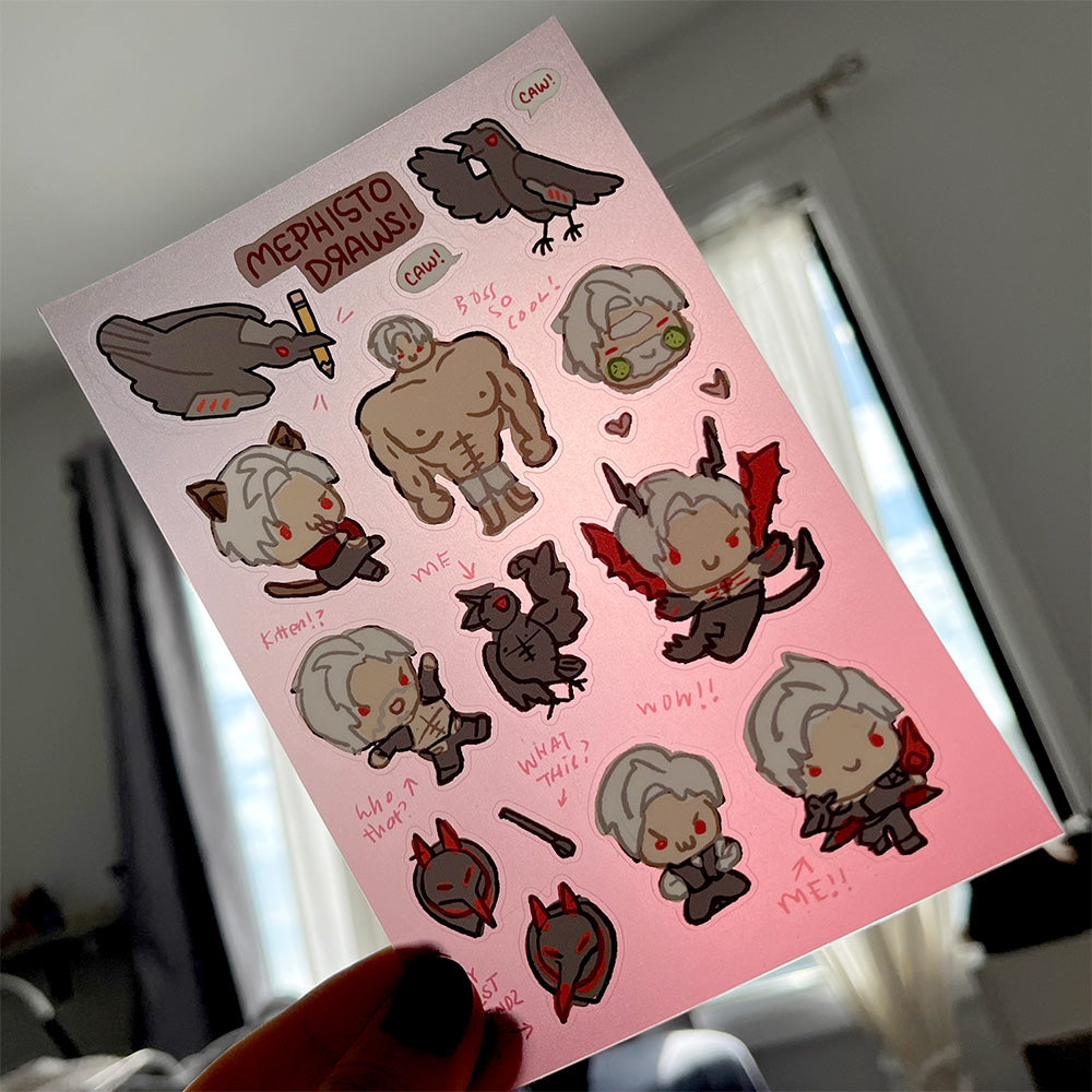 Sylus and Rafayel Matte Finish Stickers