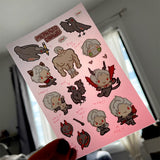 Sylus and Rafayel Matte Finish Stickers