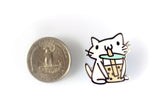 Boba Squiggle Cat Pin