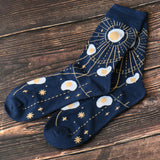 Egg Galaxy Constellation Crew Socks