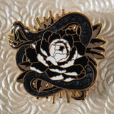 Peony Snake Pearl Pins