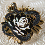 Peony Snake Pearl Pins