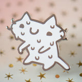 Sweaty Squiggle Cat Pin