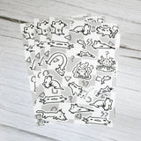 Squiggle Cat Sticker Sheet