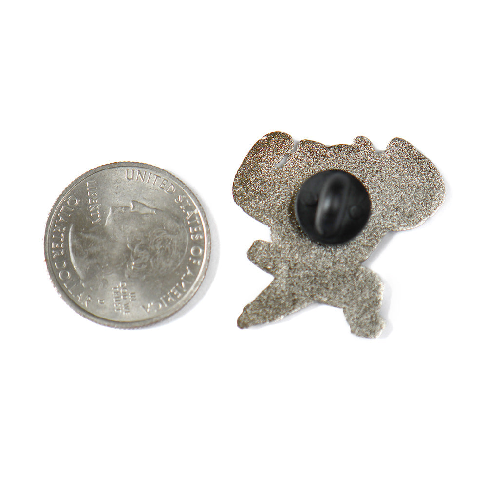 Buff Squiggle Cat Pin