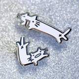 Mini Squiggle Cat Corner Pins