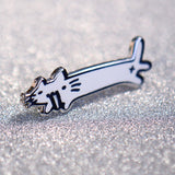 Mini Squiggle Cat Corner Pins