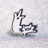 Mini Squiggle Cat Corner Pins