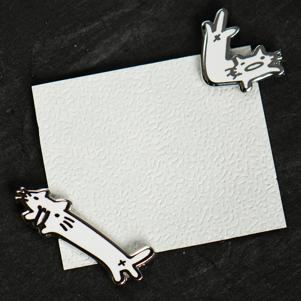 Mini Squiggle Cat Corner Pins
