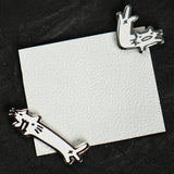 Mini Squiggle Cat Corner Pins