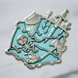 Gelatinous Cube Stained Glass Pins