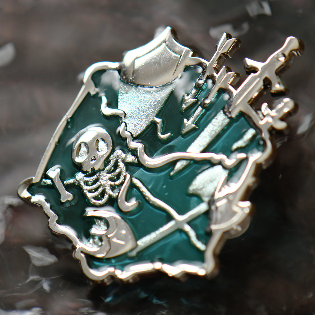 Gelatinous Cube Stained Glass Pins
