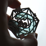 D20 Stained Glass Pins