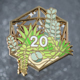 D20 Stained Glass Pins