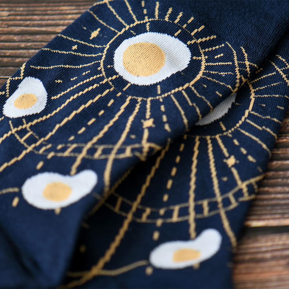 Egg Galaxy Constellation Crew Socks