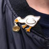 Bell Goose Pin