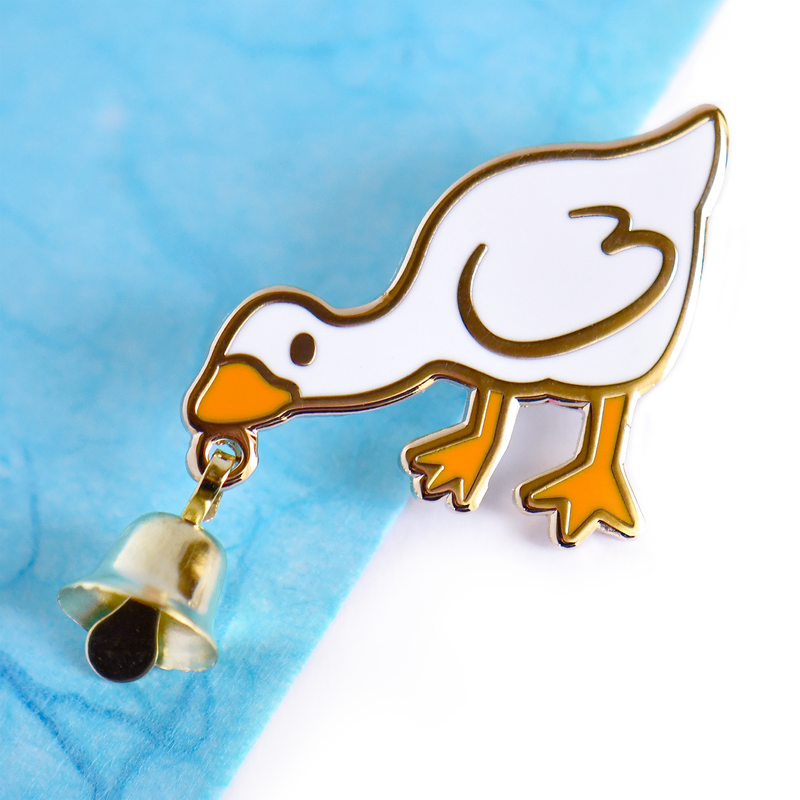 Bell Goose Pin