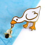 Bell Goose Pin