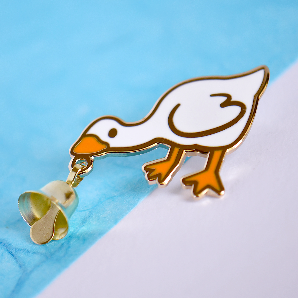Bell Goose Pin