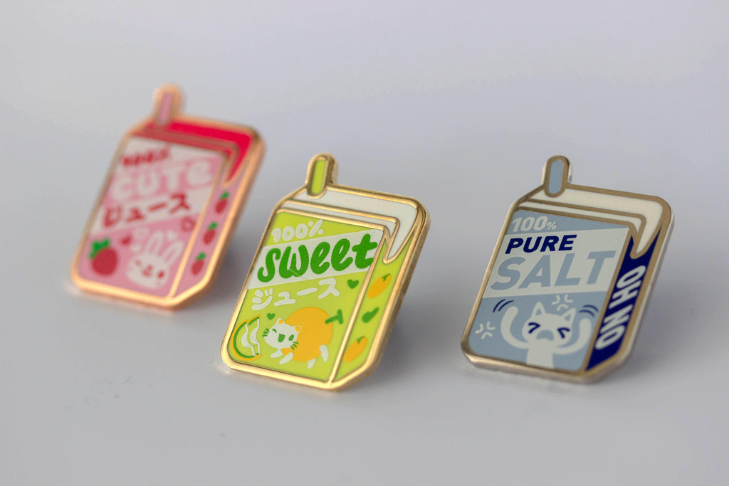 100% Juice Box Pins
