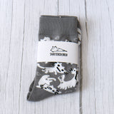 Squiggle Cat Crew Socks