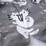 Squiggle Cat Crew Socks
