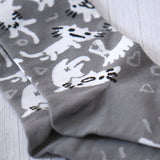 Squiggle Cat Crew Socks