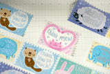 Thank You Punny Animals Foil Washi Tape