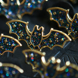 Glitter Bat Corner Pins