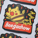 Beegachow 3" Sticker