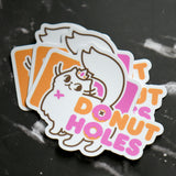 Donut Holes 3" Sticker