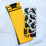Black Cat Nagi Deco Sticker Sheets