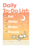 Squiggle Cat Self Care Motivational Posters