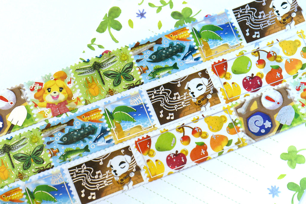 Animal Crossing New Horizons Foil Stamps Washi Tape