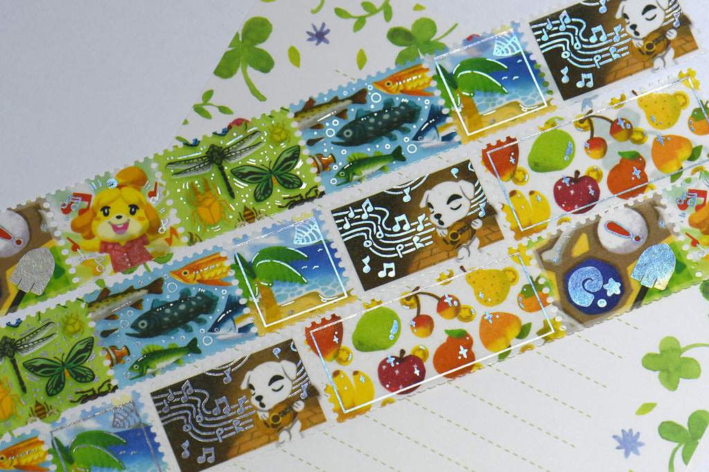 Animal Crossing New Horizons Foil Stamps Washi Tape