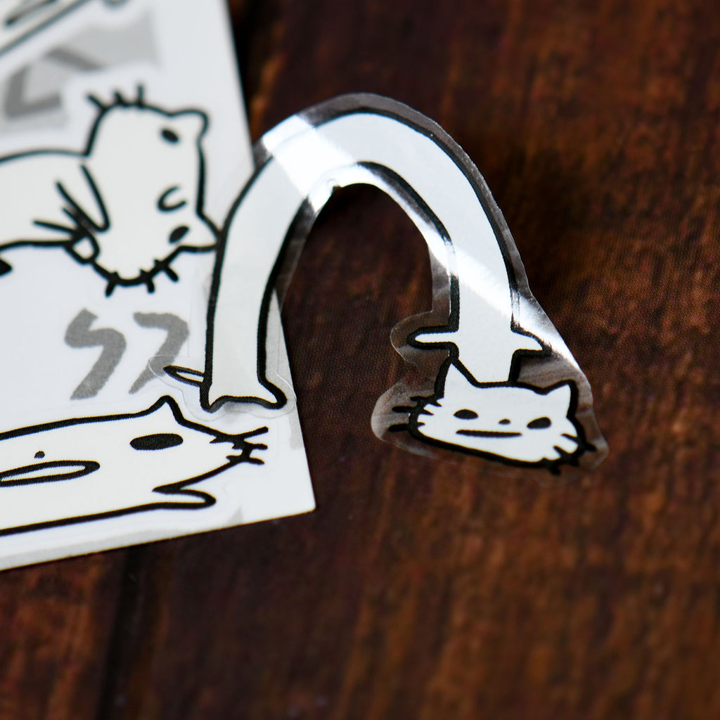Squiggle Cat Sticker Sheet