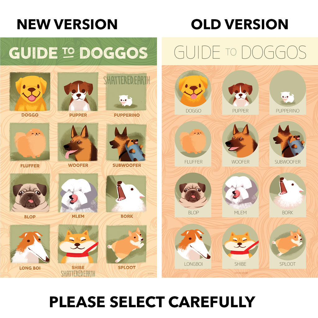 Guide to Doggos Art Print