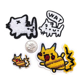 Squiggle Cat Patches