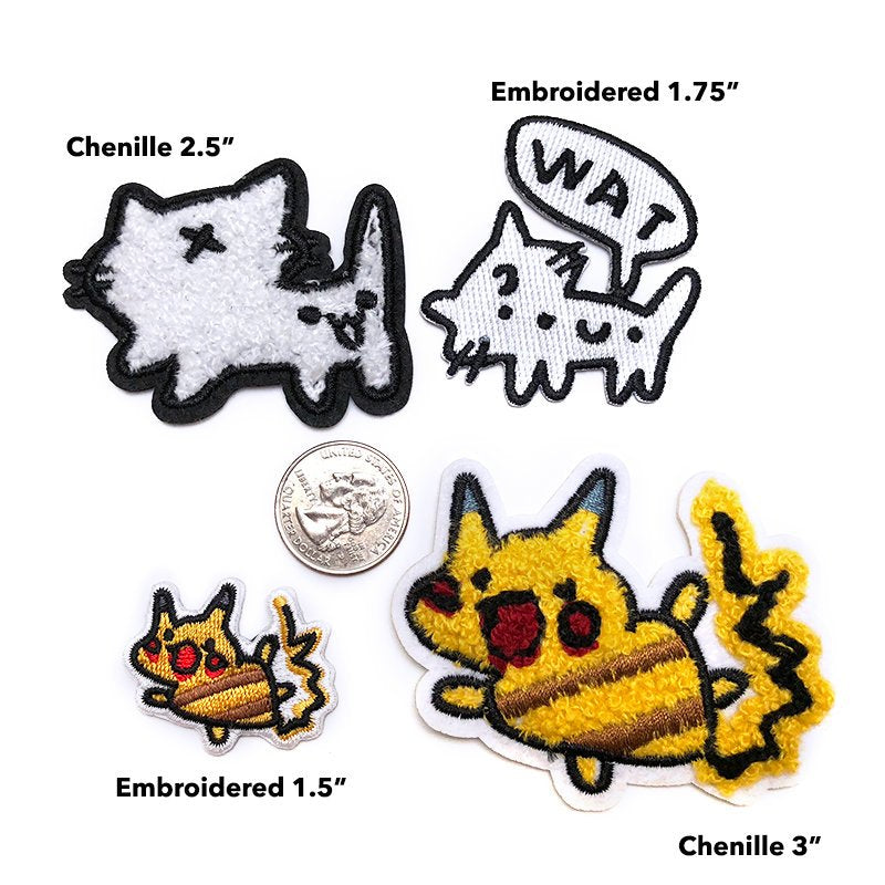 Squiggle Cat Patches