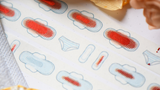 Period Time Red Foil Washi Tape