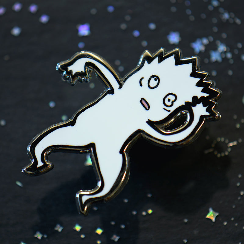Sweaty Squiggle Cat Pin – Shattered-Earth